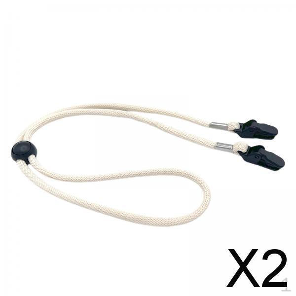 2x Hat Strap Clips Retainer Clip Leash Windproof Cap Anti Lost for Fishing Hat,