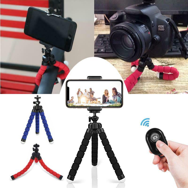 Universal Mobile Phone Holder Tripod Stand For Iphone Camera Remote With
