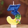 Cartoon Birthday Numbers Candle Cake Decoration Handmade Candles 0-9 Hulk