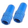 2pcs Presta Valve Caps Aluminium Alloy Presta Cycling Valve Dust Covers Bicycle Tire CapsLight Blue
