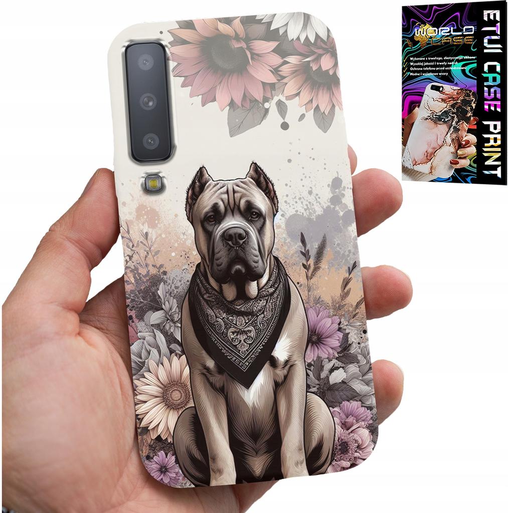 Etui Do Samsung A7 2018 - Psie Rasy Psie Wzory Pokrowiec + Folia
