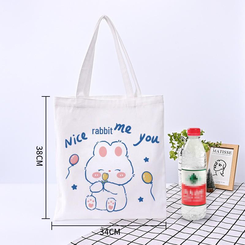 Customizable Eco-Friendly Canvas Tote with Logo or Hand-Painted Designs - Blank Cotton Bag Available for Personalization.