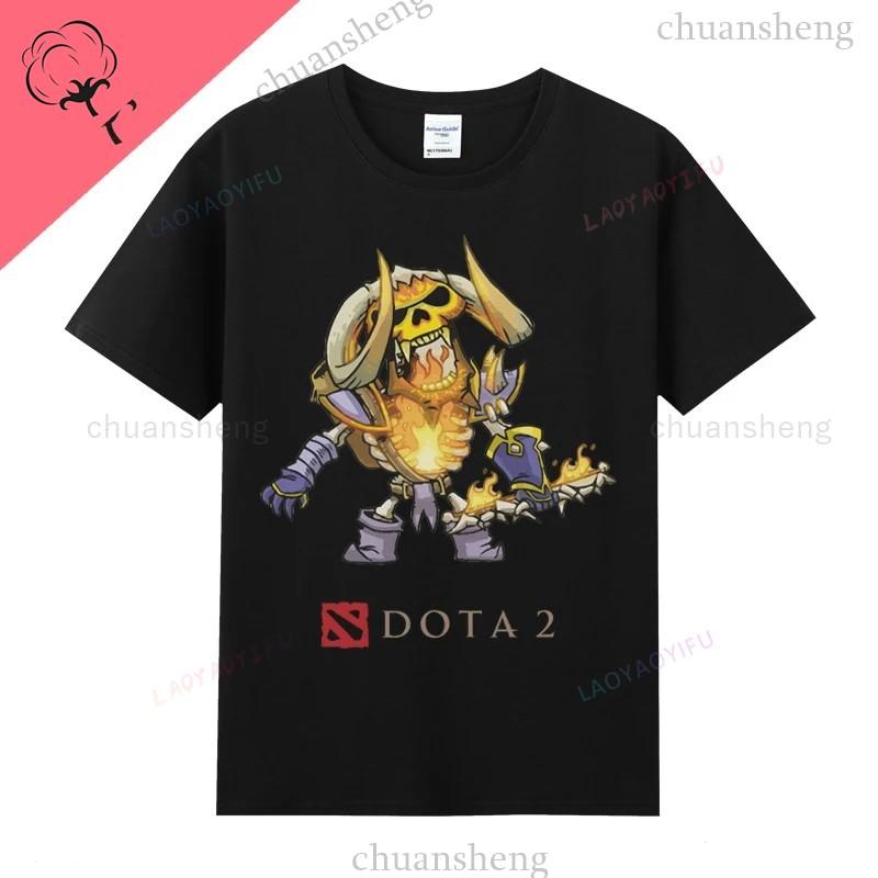 Dota2 Gaming TShirt Game Hero Printed Tshirt Top Shadow Fiend Pudge Axe Slardar Sven Wraith King Cent Phoenix Unisex Clothing