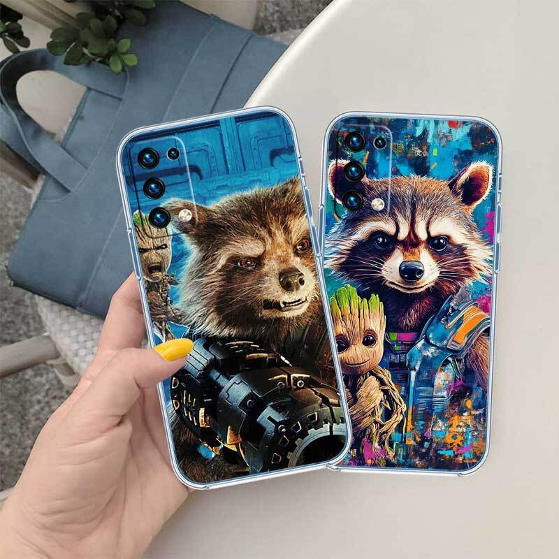 Rocket Raccoon Phone Case for Motorola Edge 20 30 S30 40 50 Fusion Lite Plus Pro Ultra Neo One Action Zoom Hyper Power Macro Vision