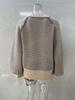 Spring Women's Long-Sleeve Jacquard Pullover Sweater Jacket