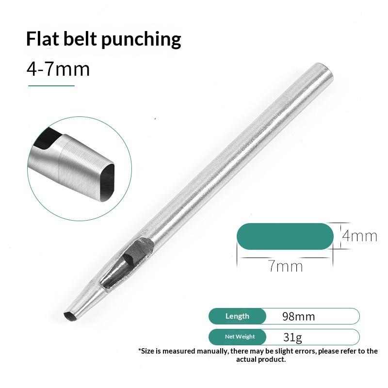 1/8Pcs 6Mm-10Mm Hollow Leather Crafting Hand Punching Tool Kit For Leather Crafting Oval Hole Punch Diy Accessories