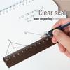 20cm Aluminum Alloy Metal Ruler for Drawing and Student Stationery