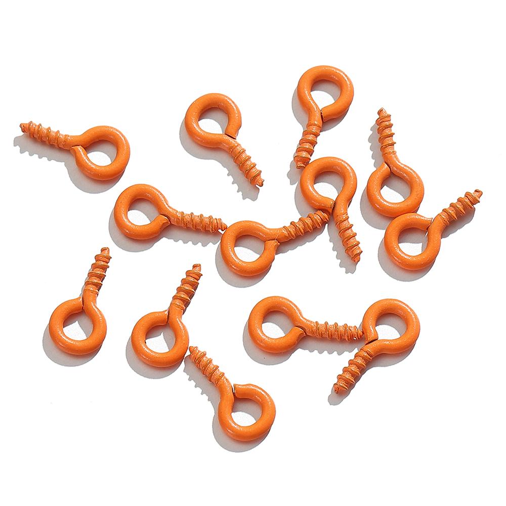 200pcs/100pcs Small Eyes Pins Nail Screw Tiny Mini Sheep Eyepins Hooks Clasp Eyelets for Charms Pendant Jewelry Making DIY
