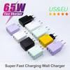 65W USB Type C Charger GaN Fast Charging PD 3.0 Quick Charge Wall For Phone Adapter For iPhone16 15 Xiaomi Huawei Samsung Oneplus