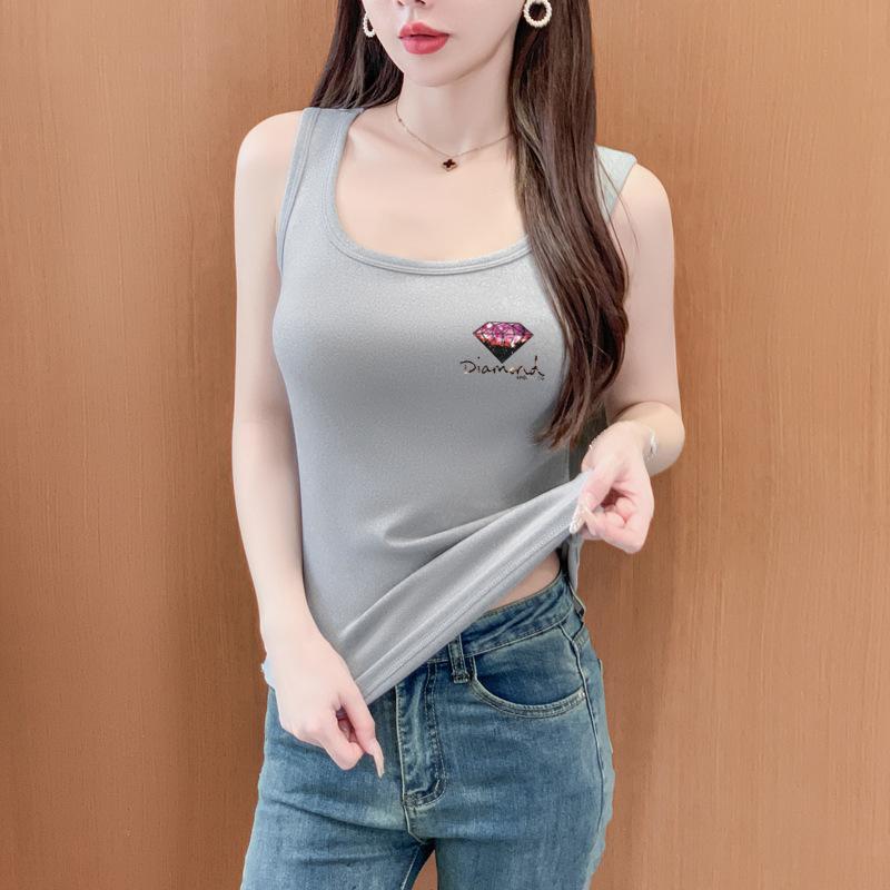 Moda damska Casual Lato Wiosna Bez rękawów Bluzki i koszule z dekoltem w kształcie litery U