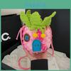 Trendy Knitted Pineapple Shoulder Bag With Phone Pocket For Urban Outfits