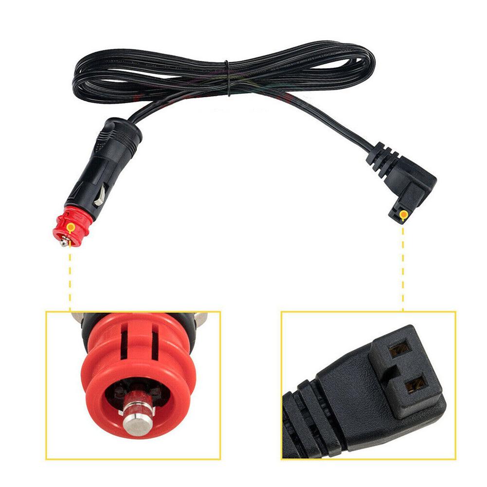 12V DC Power Cable Line Cord Cigarette Lighter Plug Fit For Car Refrigerator Fridge Freezer Waeco CF25 CF35 CF40 CF50 Black 2M