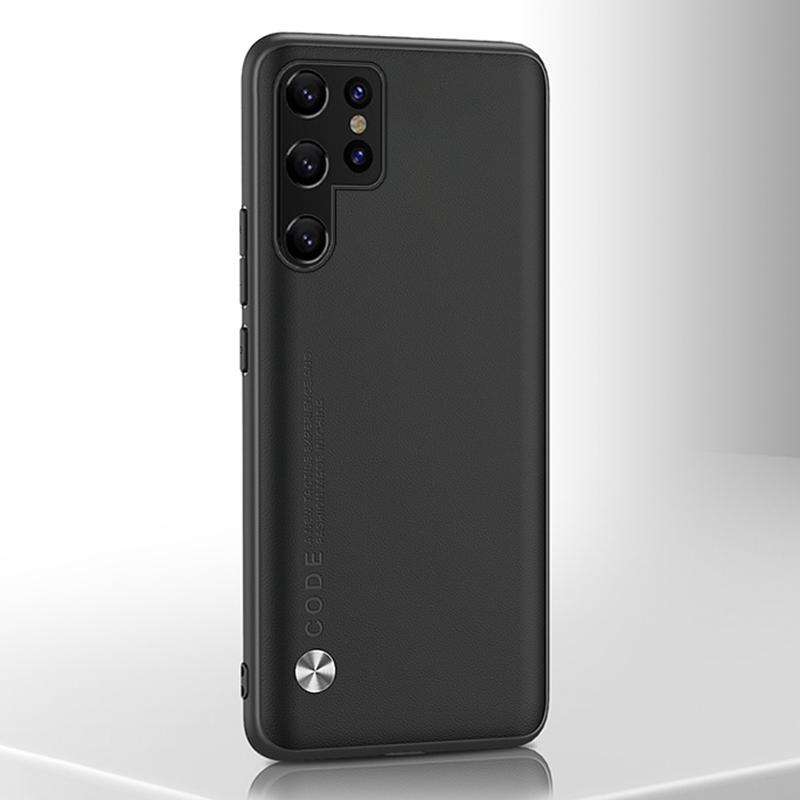 Luxury Leather Case For Samsung Galaxy S22 Ultra S20 S21 FE S10 Plus Cover Matte Phone Case For Samsung Note 20 Ultra 10 Plus