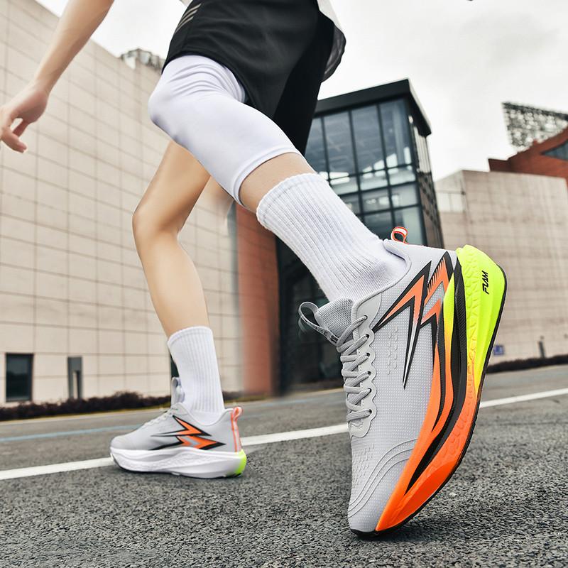 Explosive carbon board youth professional marathon racing shock absorption rebound non-slip running shoes