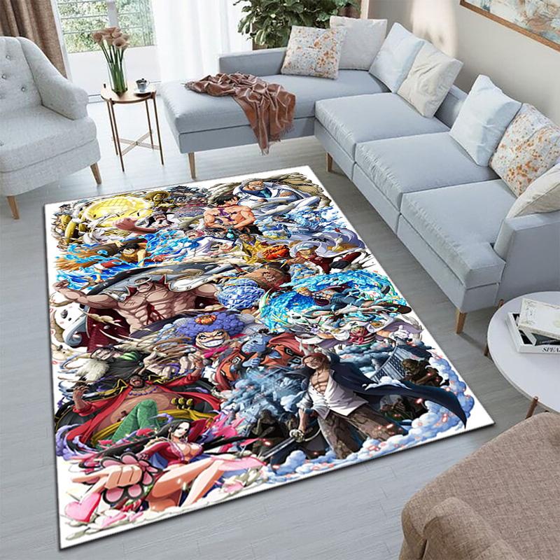 Starring the Japanese Cartoon ONE PIECE Monkey D. Luffy Carpet Is Suitable for Living Room and Bedroom Doormats Office Balcony Decorative Carpet V20