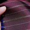 Used Nishijin-ori tie fabric, wine stripe