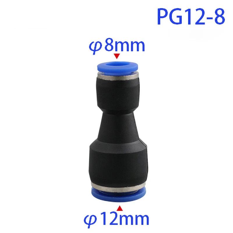 Pu Pneumatic Fittings Plastic Connector PG 4mm 6mm 8mm 10/12/14mm 16mmAir Water Hose Tube Push In Straight Gas Quick Connectors