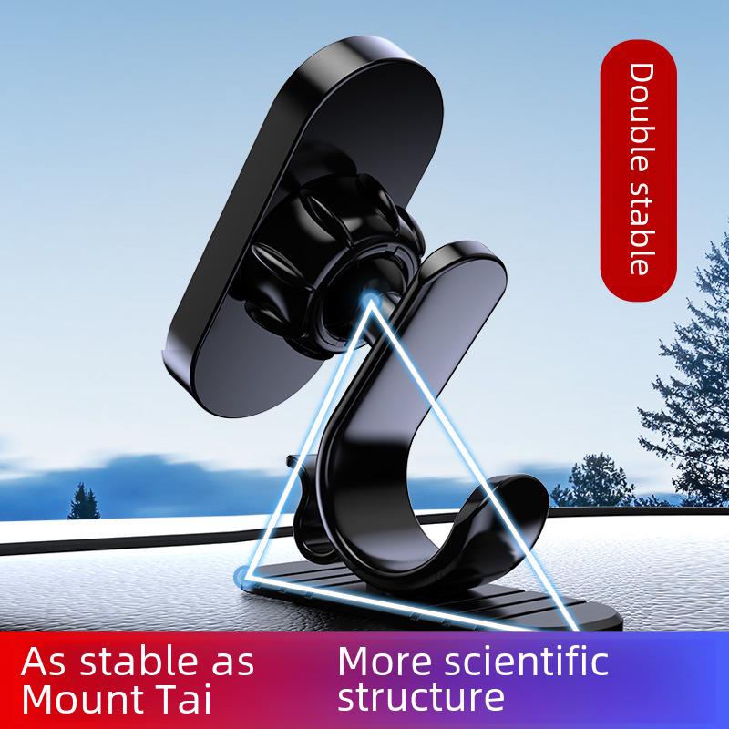 Magnetic Car Phone Holder with Curved Adhesive for Strong Navigation Stability