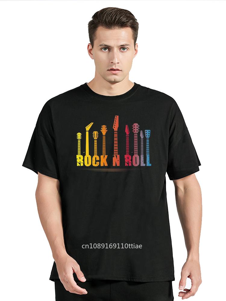 Rock N Roll unisex T-Shirt Youth Guy Harajuku Tee Shirt Mens Oversized Anime Tshirt Men Sale Brand Clothing Punk Style Drop Shipping