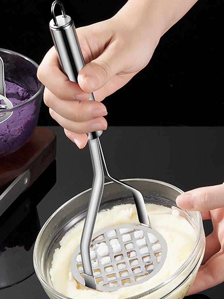 Stainless Steel Potato Masher Compactor Household Mashed Potato Compactor Manual Grinder Baby Food Aid Tool
