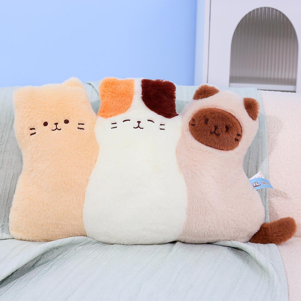 Animal Plush Toy Pillow Set With Polyester Fiber Filling For Home Decor And Napping