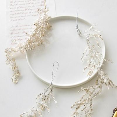 Acrylic Christmas Icicle Pendant Artificial Leaves Realistic Glitter Christmas Branches DIY Craft Christmas Tree Decoration