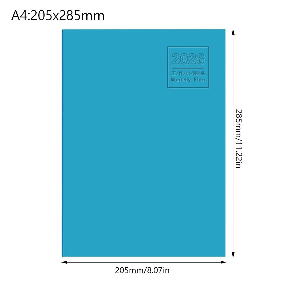 A4 A5 2026 Schedules Notebook 24 Sheets Learning Plan Planner Notebook Work Efficiency Life Check-in 2026 Calendar Planner
