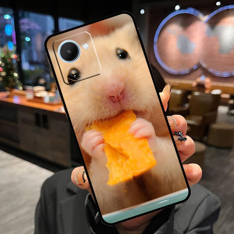 Cute Lovely Pet Hamster Case For Realme 14 Pro Plus 13 12 11 15 GT6 GT7 Pro C55 C51 C35 C53 C61 C65 C67 C63 C71 C75