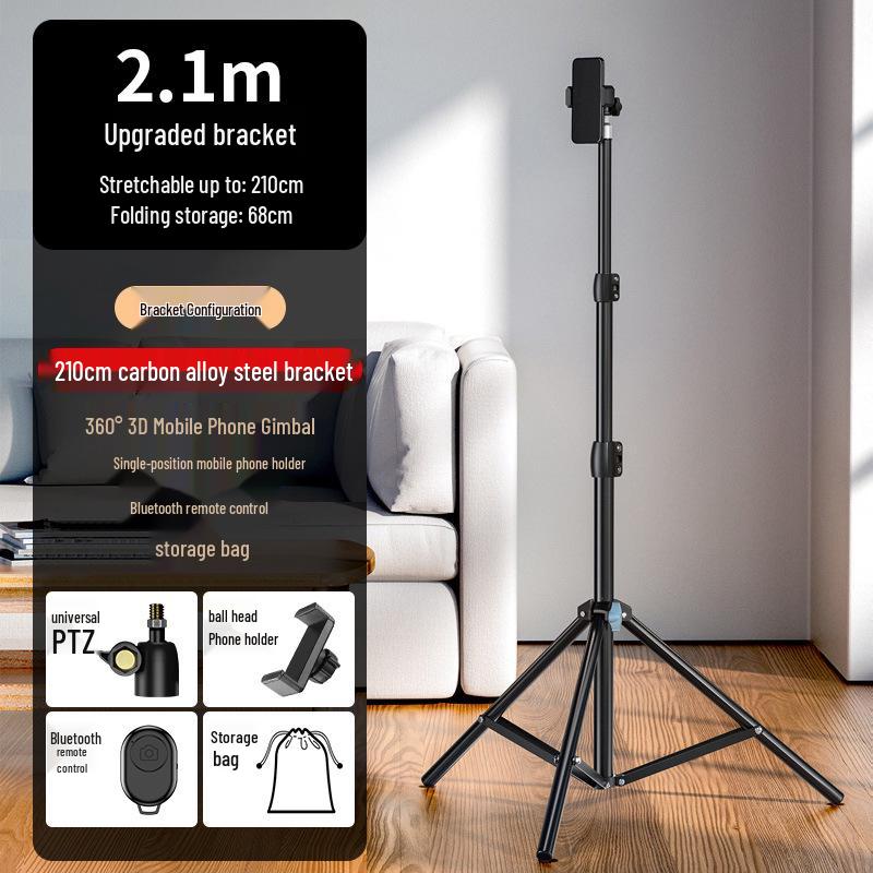 Carbon Steel Frosted Tripod for Mobile and Photography