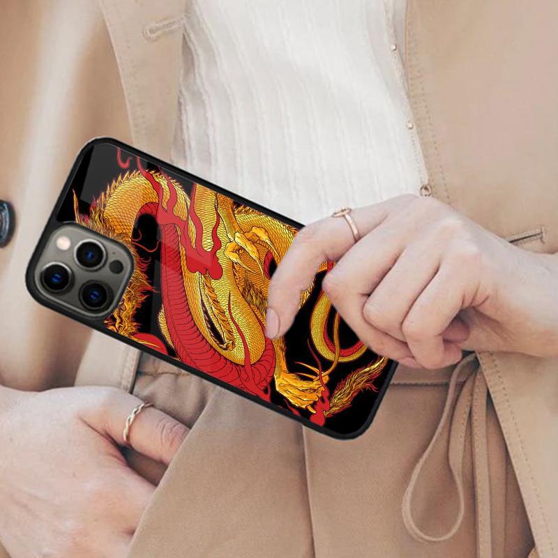 

Chinese Style Crane Dragon Magnetic Phone Case For APPLE iPhone 17 Air 16 14 13 12 Pro Max 15 Plus Wireless Charge MagSafe Cover iPhone 13mini