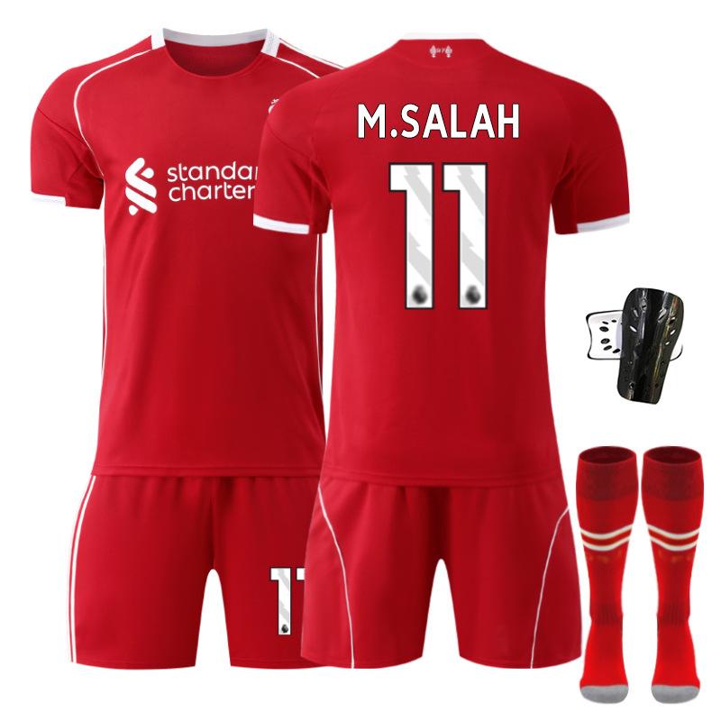 2 Liverpool domácí č.. 1 dres Salah Wirtz Isaac fotbalový dres sada pánská 2 Rota