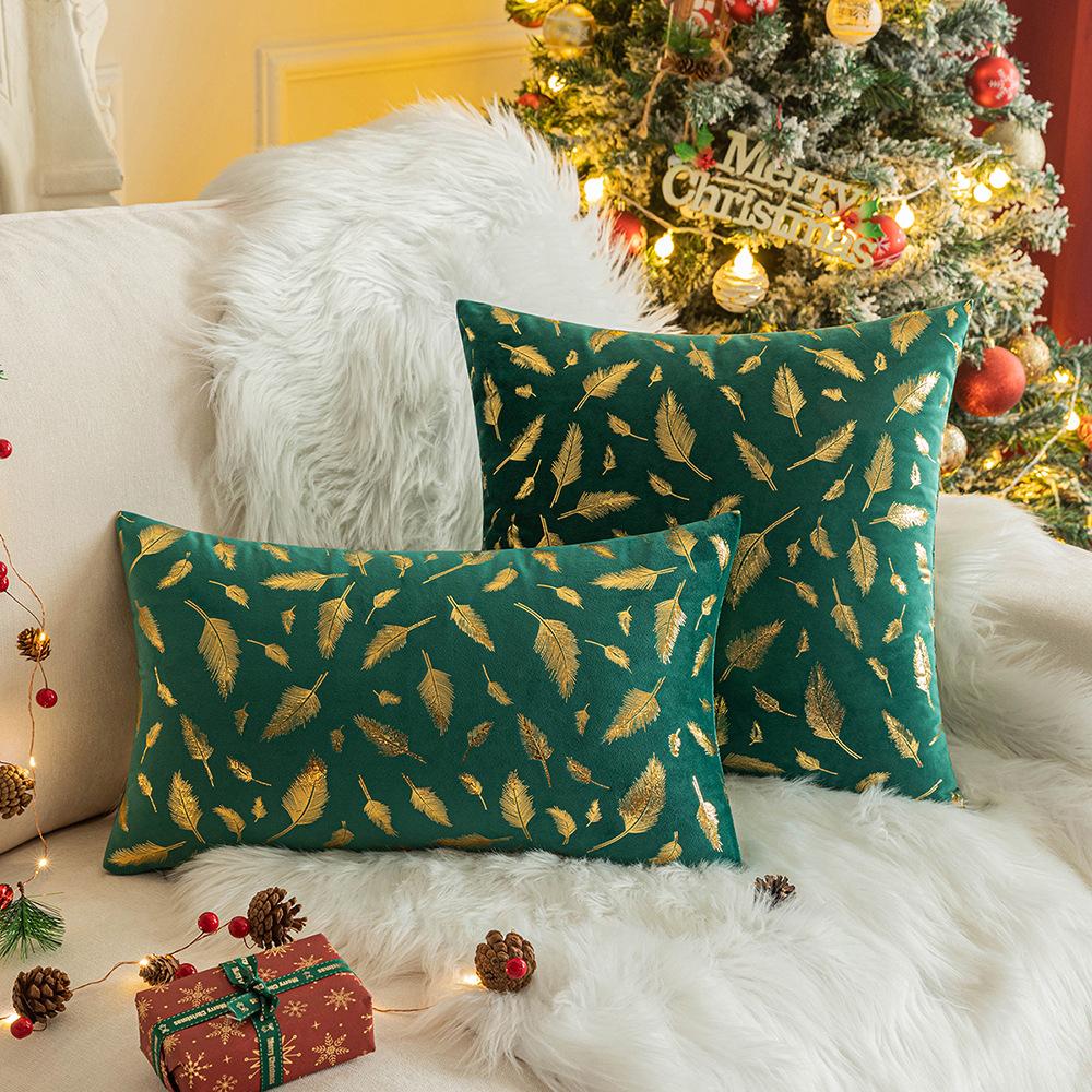 Green Ins Style Pillow Case Internet Celebrity Style Art Design Pillow Sofa Cushion Model Room Pillow