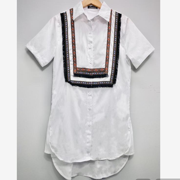 

Весна, лето, осень, новые повседневные топы, блузки, женские модные свободные национальные хлопковые белые футболки с длинными рукавами M-4XL 4XL слоновая кость