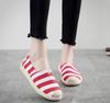 New fashion canvas shoes female student flat white shoes Korean version casual fisherman shoes one pedal lazy shoes