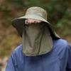 Quick Drying Fisherman's Hat Removable Face Mask Hat Fashion Male Sun Hats  Unisex