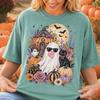 Comfort Colors® Retro Creepy Ghost Shirt, Halloween Black Cat Tee, Bohemian Pumpkin House Shirt, Cute Ghost Bubble Gum, Fall Gothic Shirt