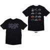 AC/DC T-Shirt: History Logo (Back Print) OFFICIAL NEW