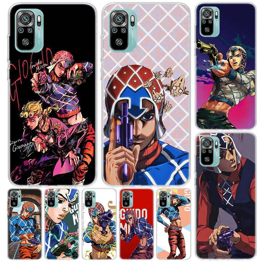 JoJo Adventure Guido Mista Cover For Xiaomi Redmi Note 14 13 12S 12 11 Pro Plus Phone Case 11S 10S 10 11E 11T + 9S 9 Print Coque