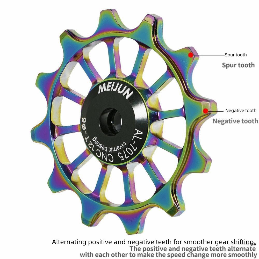 AL7075 CNC Bike Rear Derailleur Pully Pulley Bicycle Steel Pulley Bearing MTB BikeAccessories