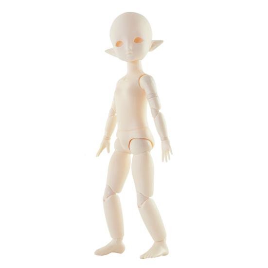 Chubby Elf Doll 30cm 22-Joint White Body Elf Doll for Customization Photography DIY Plastic Articulated Jointed Elf Toy for Collectors & Kids Role