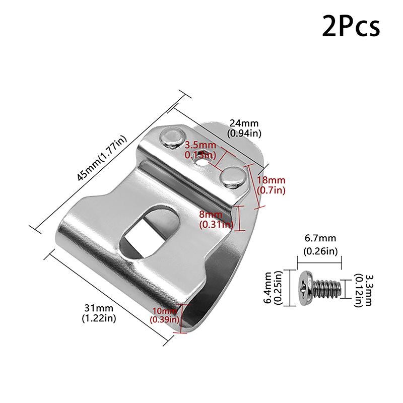 2pcs Electric Drill Belt Clip Hooks For 18V 20V Drill Driver N268241 N169778 DCD980 Hammer Impact Wrench Accessories