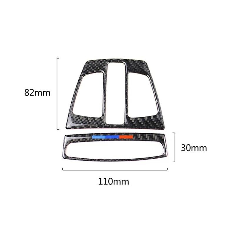 Carbon Faser Auto Lesen Licht Dekorative Rahmen Aufkleber Für BMW F30 F20 F34 F46 X5 F15 X6 F16 X1 F48 auto Innen Zubehör