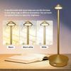 1 lámpara de mesa recargable creativa con luz LED táctil para comedor, hotel, bar, mesa de café, lámpara de escritorio decorativa