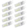 10Pcs G4 8LED Light 2835 Lamp Chips 2W 360 Angle PC Lamp Bulb for Home Office 220V