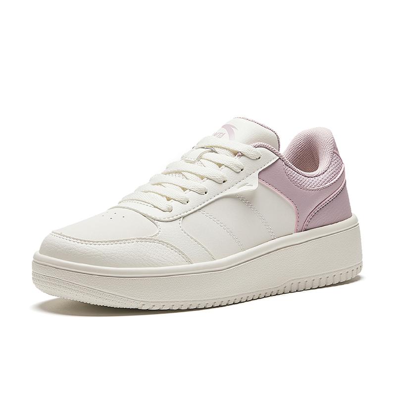 Anta Comfortable Versatile Shock Absorbing Durable Low Top Sneakers Women sneakers White Pink 922418014-5