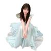 French romantic elegant temperament flying sleeve dress women's summer new waist temperament super fairy fairy dress