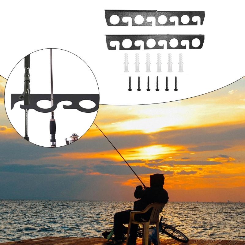 Fishing Rod Holder Wall Ceiling Fishing Rod Storage Rack Horizontal Fishing Rod Overhead Hanger Fishing Rod Holder Stand