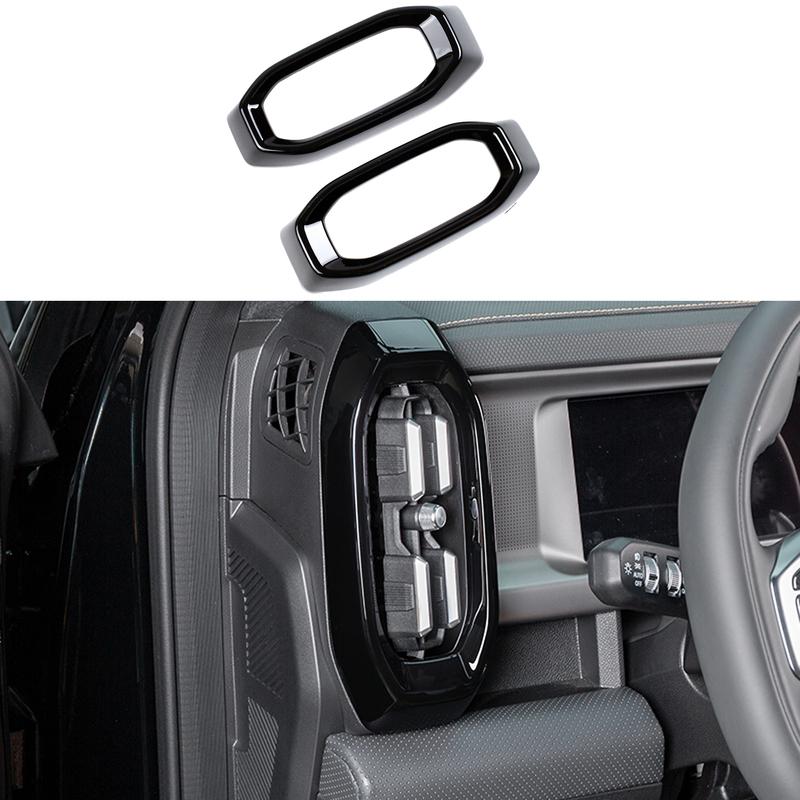 For Jetour Traveller T2 2024 2025 Car Accessories ABS Plastic Car Side Air Condition Vent Outlet Cover Trim 2pcs