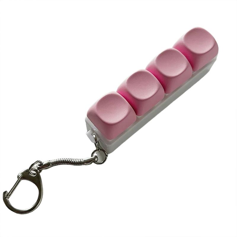 

Брелок с клавиатурой для снятия стресса 4/9 кнопочная игрушка Расслабляющая и тихая механическая клавиатура Легко снимать Перенастраивать