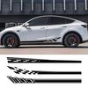Car Vinyl Side Decals for Tesla Model Y Body Side Sticker Stripes Racing Style Decor Decal Modification Stickers 2Pcs